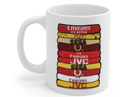'Shirt Stack' Kaffekopper af engelske klubber