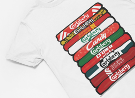 'Shirt Stack' Tee fra Engelske Klubber