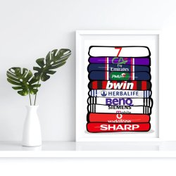 David Beckham 'Shirt Stack' Plakat