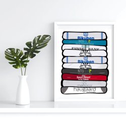 Kolding IF 'Shirt Stack' Plakat