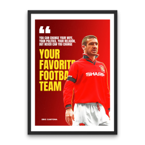 Cantona  'Favorite team' Plakat
