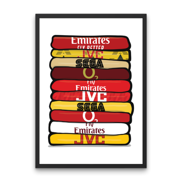 Arsenal 'Shirt Stack' Plakat