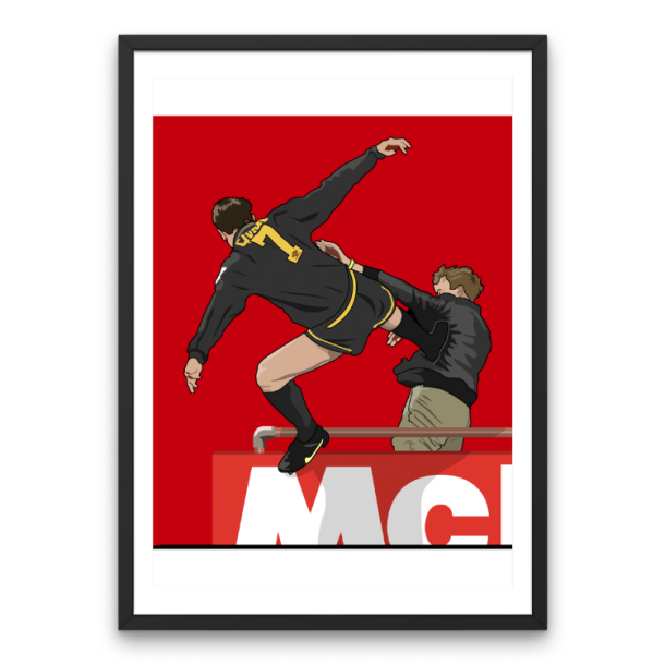 Eric Cantona 'Kung Fu' Plakat 