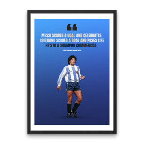 Maradona 'Christiano Ronaldo' Plakat