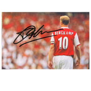 Arsenal FC / Dennis Bergkamp Autograf
