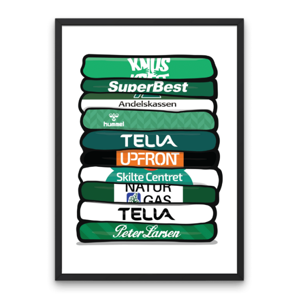 Viborg FF 'Shirt Stack' Plakat