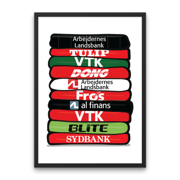 Vejle BK 'Shirt Stack' Plakat