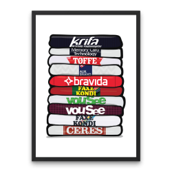 AGF 'Shirt Stack' Plakat