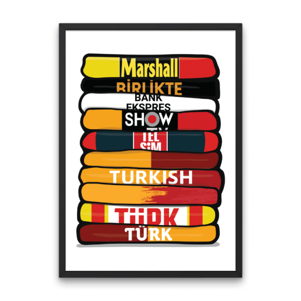 Galatasaray 'Shirt Stack' Plakat