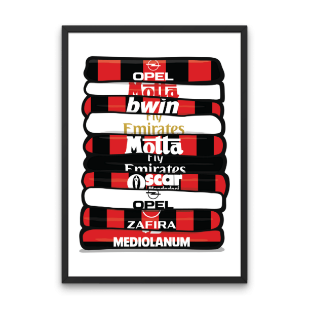 AC Milan 'Shirt Stack' Plakat