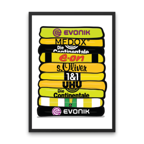 Borrussia Dortmund 'Shirt Stack' Plakat