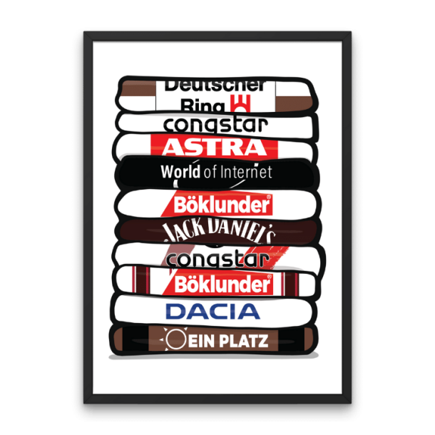 St. Pauli 'Shirt Stack' Plakat