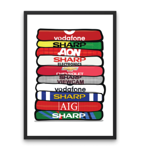 Manchester United 'Shirt Stack' plakat