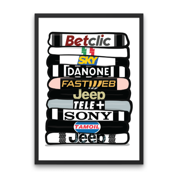 Juventus 'Shirt Stack' Plakat