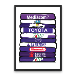 Fiorentina 'Shirt Stack' Plakat