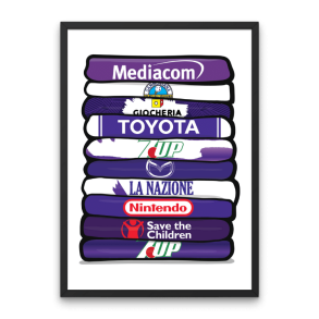 Fiorentina 'Shirt Stack' Plakat