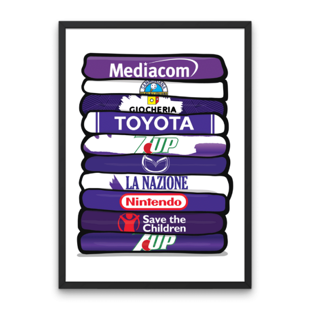 Fiorentina 'Shirt Stack' Plakat