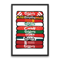 Liverpool FC 'Shirt Stack' Plakat