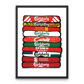 Liverpool FC 'Shirt Stack' Plakat