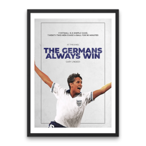 Gary Lineker 'Germans' Plakat