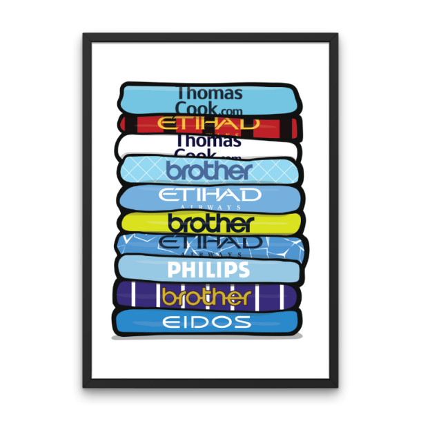 Manchester City 'Shirt Stack' Plakat