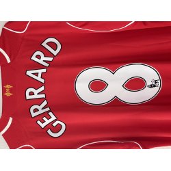 Liverpool 2014/15 Hjemmebanetr�je. Steven Gerrard #8 (God) X-Large