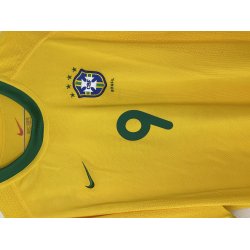 Brasilien 2000/02 Hjemmebanetr�je. Ronaldo #9 (God) Medium