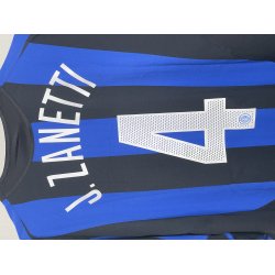 Internationale Milan 2005/2006 Hjemmebanetr�je. Javier Zanetti #4 (God) X-Large