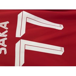 Arsenal 2019/20 Hjemmebanetr�je. Saka #77 (God) X-Large 