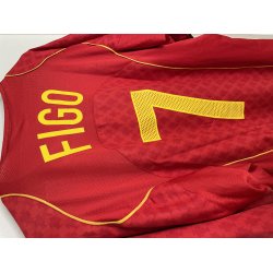Portugal 2004/06 Hjemmebanetr�je. L. Figo #7 (God) XXL/XL