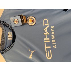 Manchester City 2024/25 Hjemmebane. Erling Haaland #9 (God) Large