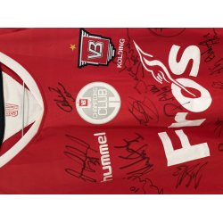 Vejle BK 2011/13 Hjemmebanetr�je. Signeret (God) Large