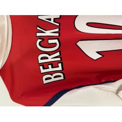 Arsenal 1998/99 Hjemmebanetr�je. Dennis Bergkamp #10 (God) Large - Oversized fit