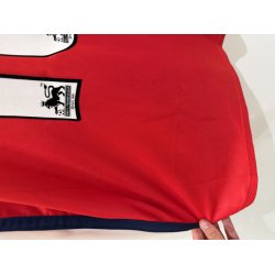 Arsenal 1998/99 Hjemmebanetr�je. Dennis Bergkamp #10 (God) Large - Oversized fit