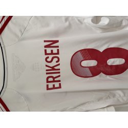 Danmark 2012/14 Udebanetr�je. Christian Eriksen #10 (God) Large 