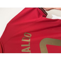 Portugal 2020/22 Hjemmebanetr�je (Player Issue) Cristiano Ronaldo #7 (God) Large