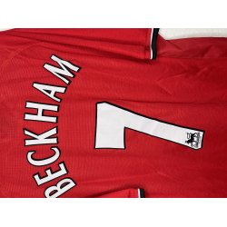 Manchester United 2000/02 Hjemmebanetr�je. David Beckham #7 (God) Large
