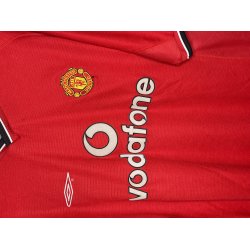 Manchester United 2000/02 Hjemmebanetr�je. David Beckham #7 (God) Large
