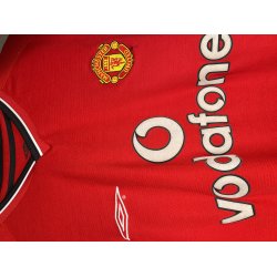 Manchester United 2000/02 Hjemmebanetr�je. David Beckham #7 (God) Large