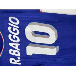 Italien 1990/92 Hjemmebanetr�je. Baggio #10 (God) XL (Fitter lang Small)