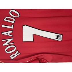 Manchester United 2006/07 Hjemmebanetr�je. Cristiano Ronaldo (God) X-Large