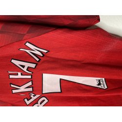 Manchester United 1996/98 Hjemmebanetr�je. David Beckham #7 (Fin) Medium
