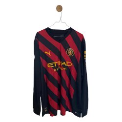 Manchester City 2022/23 Udebane. Erling Haaland #9 (Helt ny) X-Large