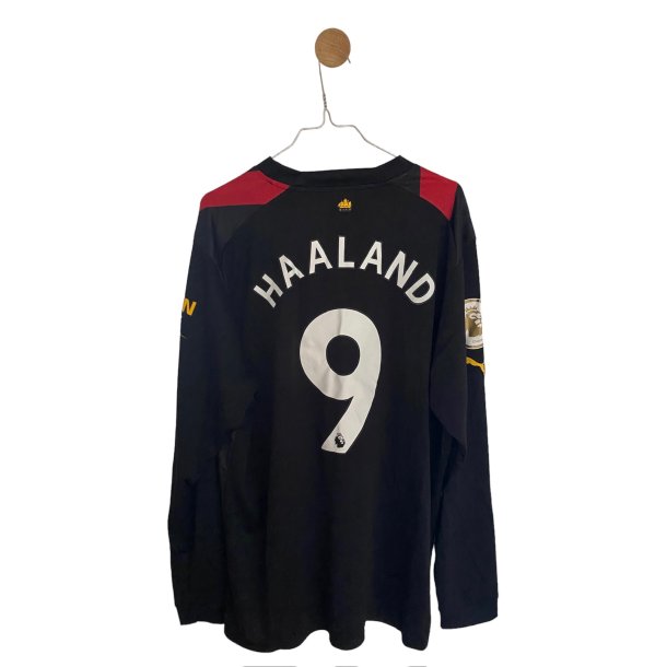 Manchester City 2022/23 Udebane. Erling Haaland #9 (Helt ny) X-Large