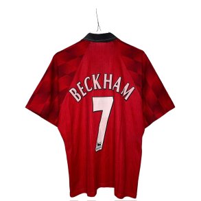 Manchester United 1996/98 Hjemmebanetrje. David Beckham #7 (Fin) Medium