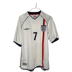 England 2002/04 Hjemmebanetr�je. David Beckham #7 (God) Large