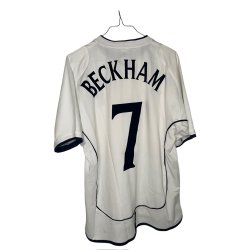 England 2002/04 Hjemmebanetr�je. David Beckham #7 (God) Large