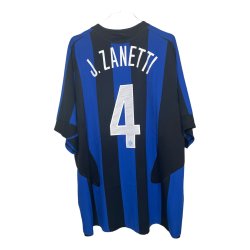 Internationale Milan 2005/2006 Hjemmebanetr�je. Javier Zanetti #4 (God) X-Large