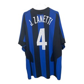 Internationale Milan 2005/2006 Hjemmebanetrje. Javier Zanetti #4 (God) X-Large
