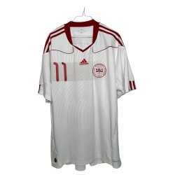 Danmark 2010/12 Udebanetr�je. Nicklas Bendtner #11 (God) X-Large 